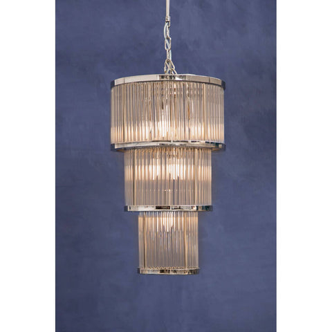 Luxe Glass Fluted Chandelier