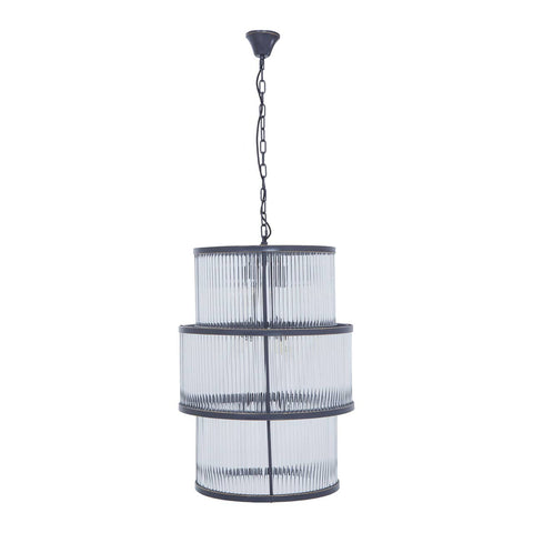 Luxe Glass Tiered Chandelier