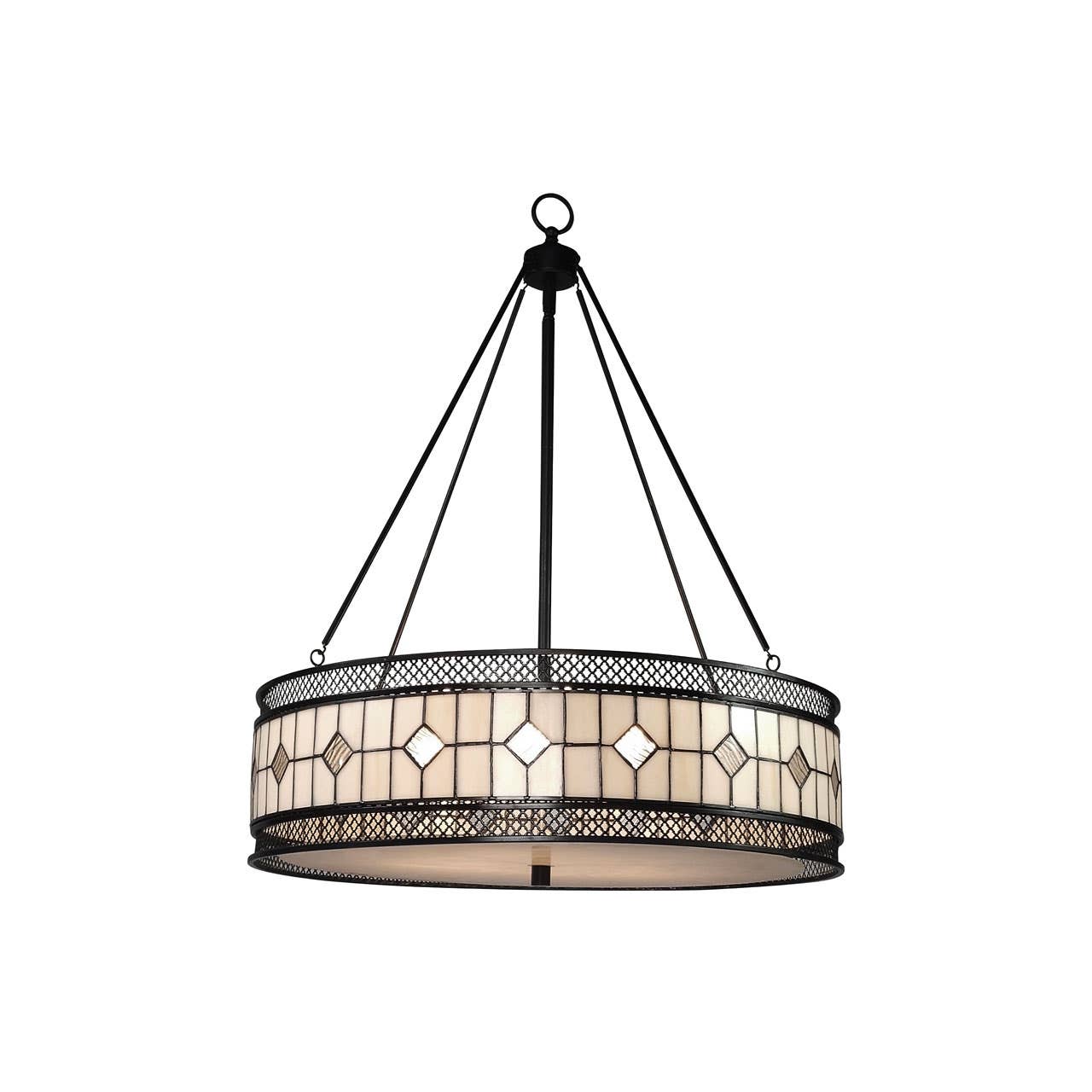 Geometric Bronze Pendant Light