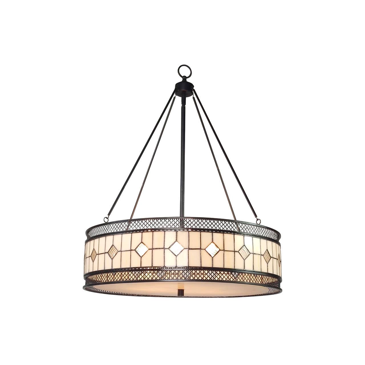 Geometric Bronze Pendant Light