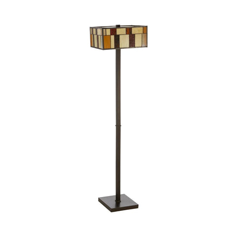 Glasswork Bronze Square Floor Lamp