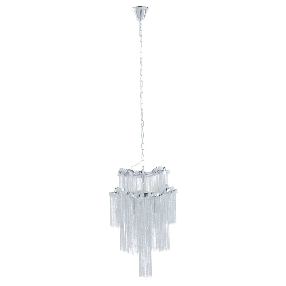 Chrome Tiered Pendant Light