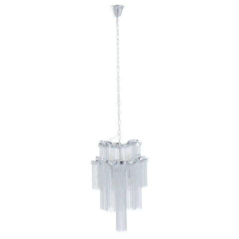 Chrome Tiered Pendant Light
