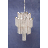 Chrome Tiered Pendant Light