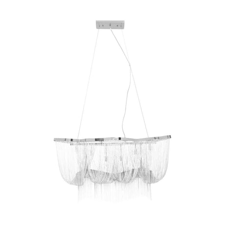 Luxe Chrome Chain Pendant