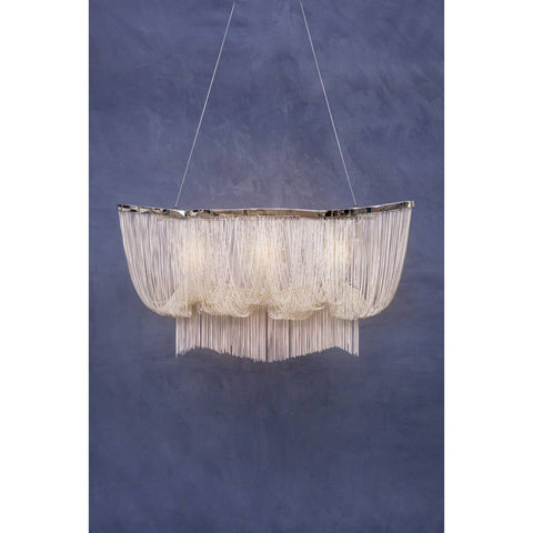 Luxe Chrome Chain Pendant