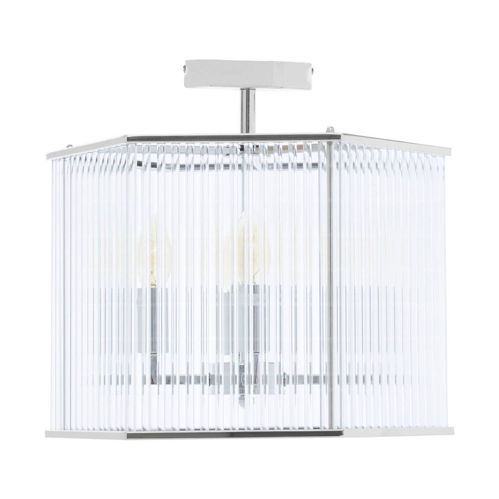 Hexagonal Glass Glow Pendant