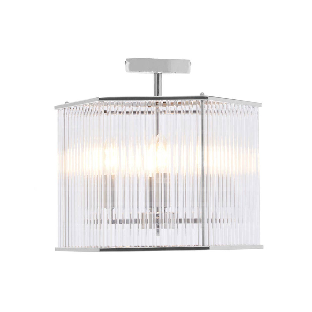 Hexagonal Glass Glow Pendant