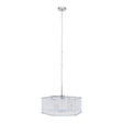 Modern Chrome Hex Pendant Light