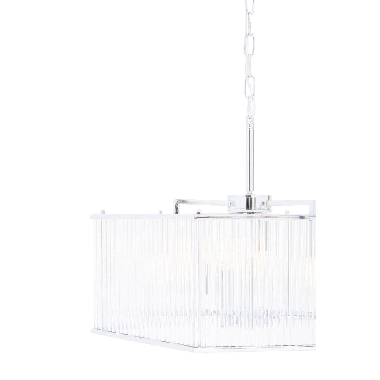 Modern Chrome Hex Pendant Light