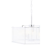Modern Chrome Hex Pendant Light