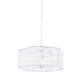 Modern Chrome Hex Pendant Light