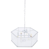 Modern Chrome Hex Pendant Light