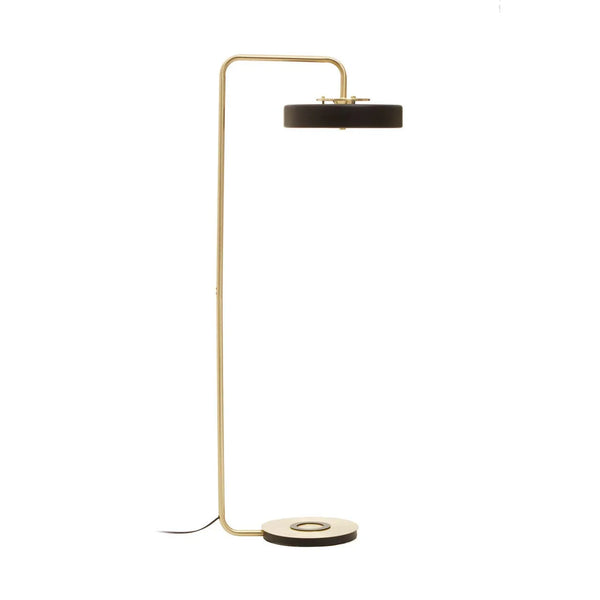 Luxe Gold Black Floor Lamp