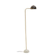 Sleek Brass Dome Floor Lamp