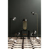 Sleek Brass Dome Floor Lamp
