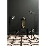 Sleek Brass Dome Floor Lamp
