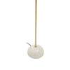 Sleek Brass Dome Floor Lamp