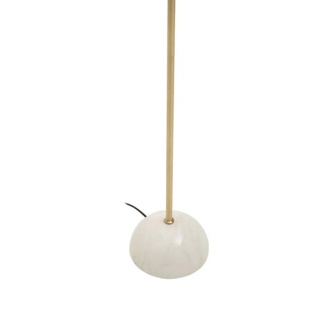 Sleek Brass Dome Floor Lamp