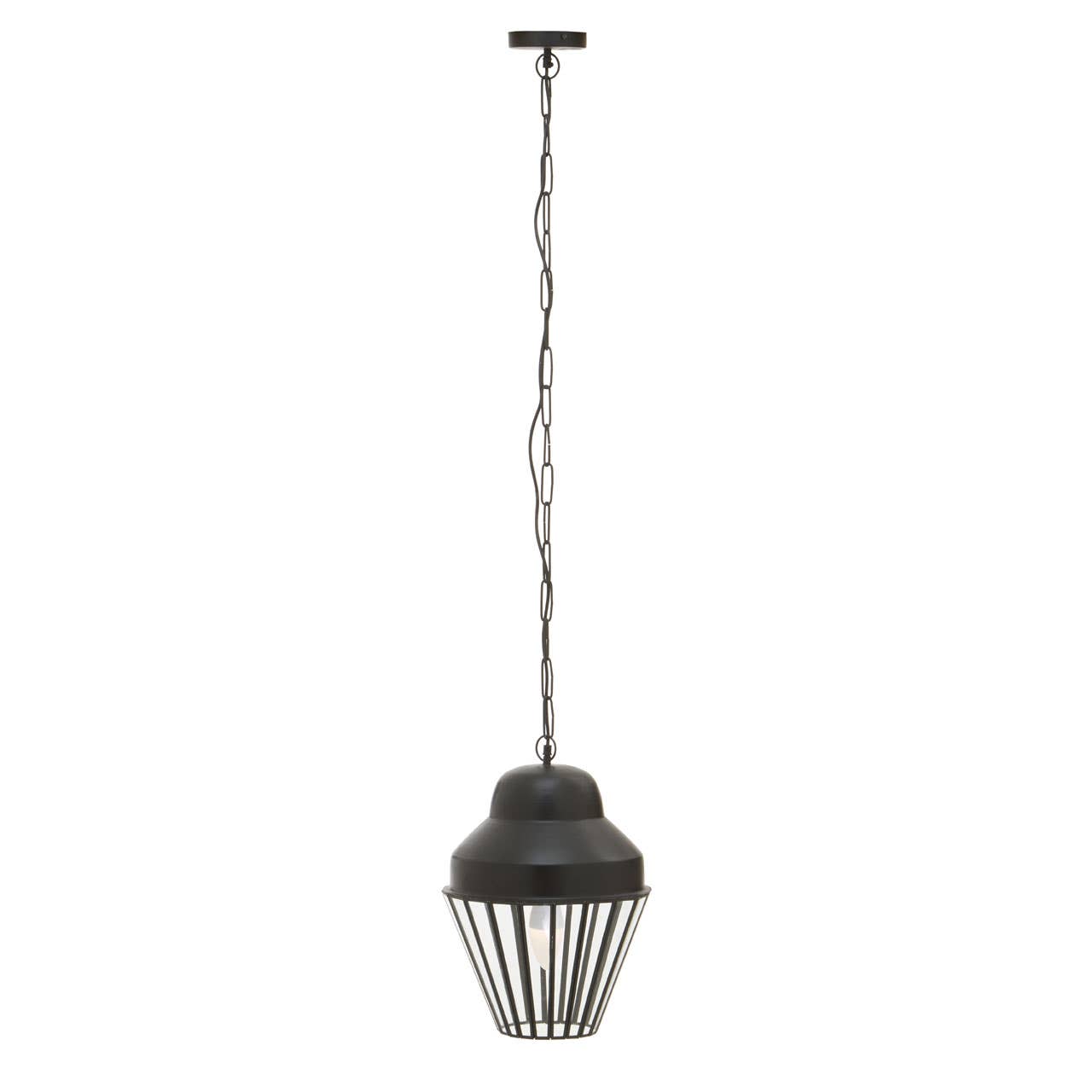 Sleek Glass Panel Pendant Light