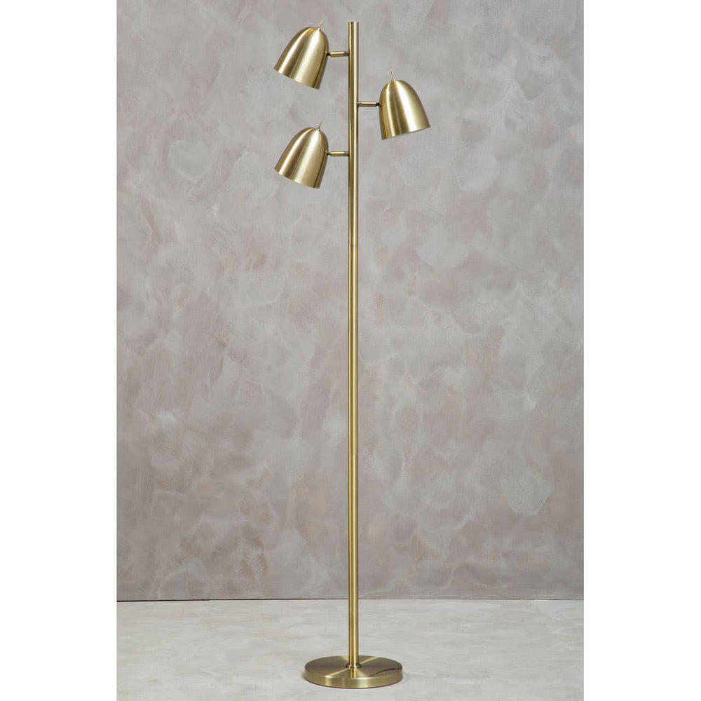 Modern Brass Spotlight Floor Lamp