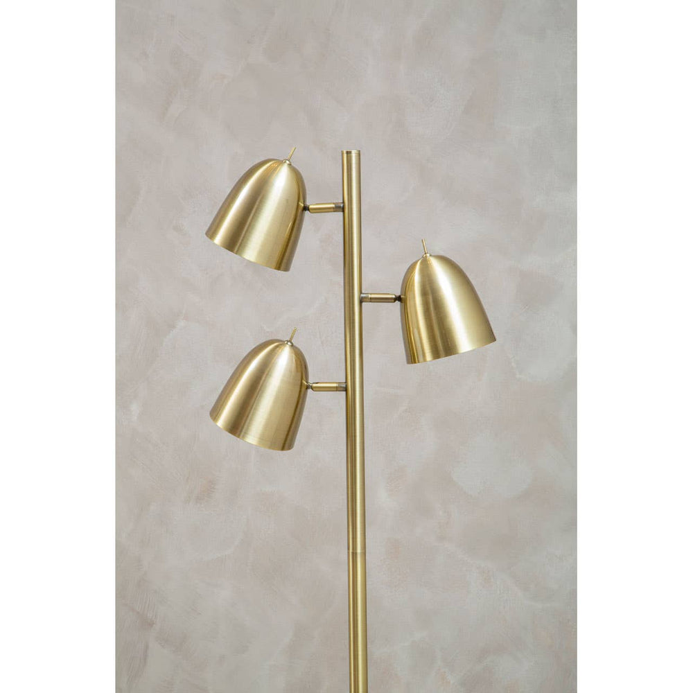 Modern Brass Spotlight Floor Lamp