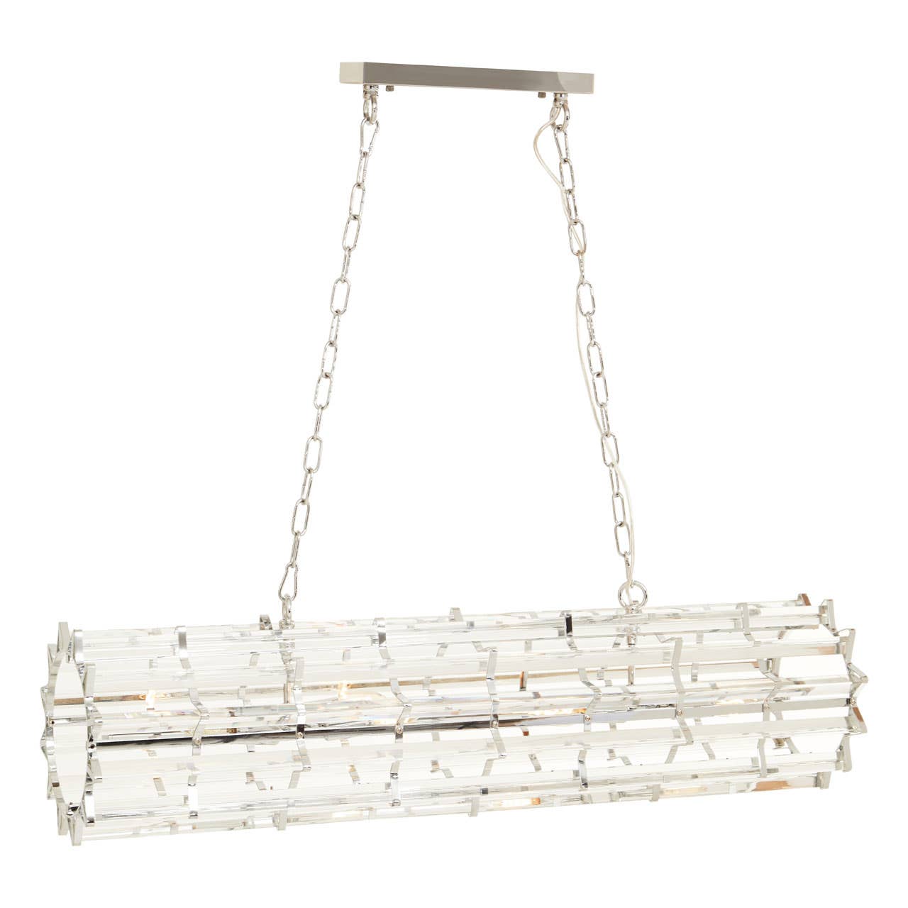 Crystal Prism Cylinder Pendant Light