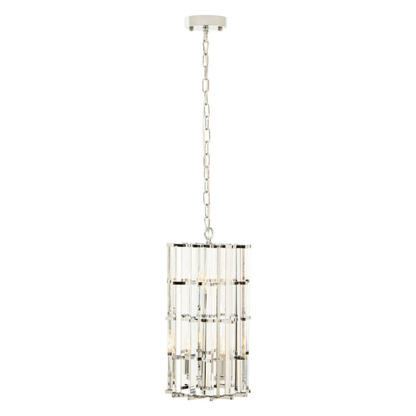 Crystal Prism Vertical Pendant Light