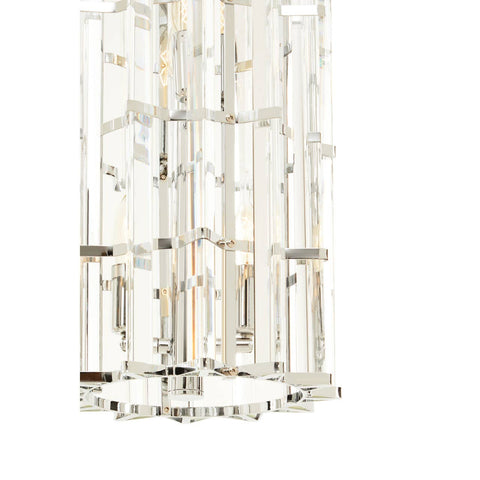 Crystal Prism Vertical Pendant Light