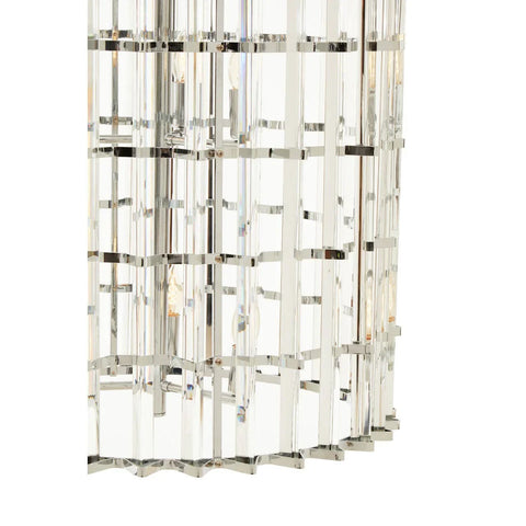 Prism Crystal Chrome Pendant Light