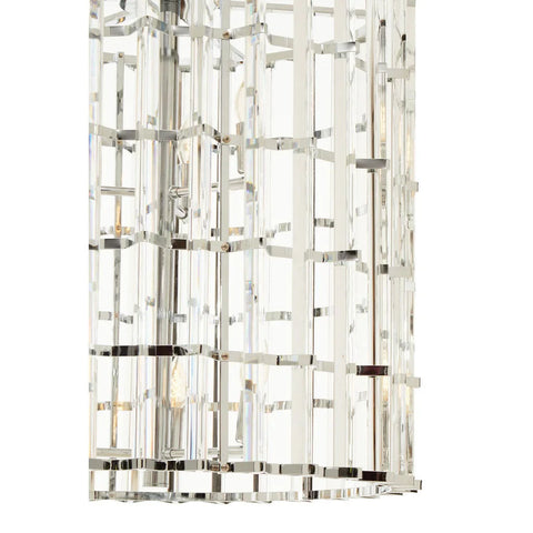 Prism Crystal Chrome Pendant Light