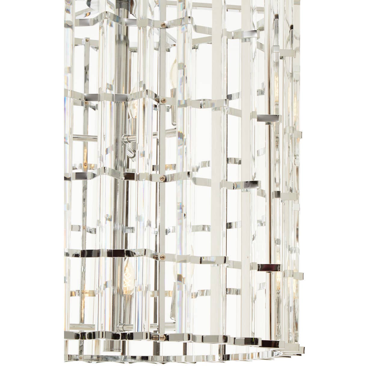 Prism Crystal Chrome Pendant Light