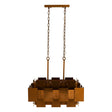 Brass Square Frame Pendant Light