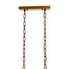 Brass Square Frame Pendant Light