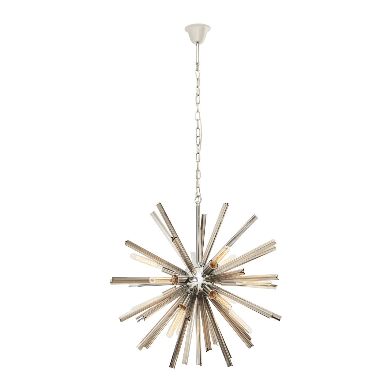Elegant Smoke Grey Glass Light