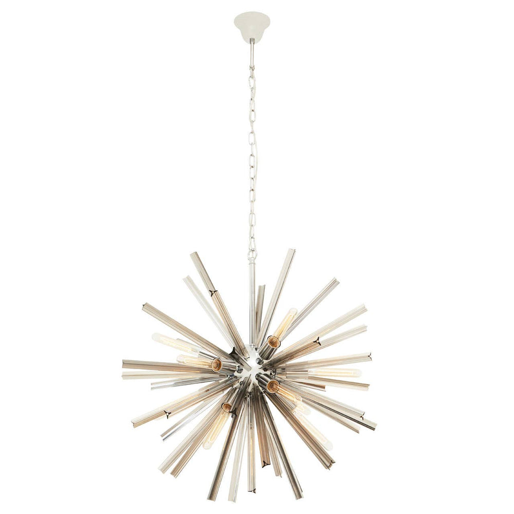 Elegant Smoke Grey Glass Light