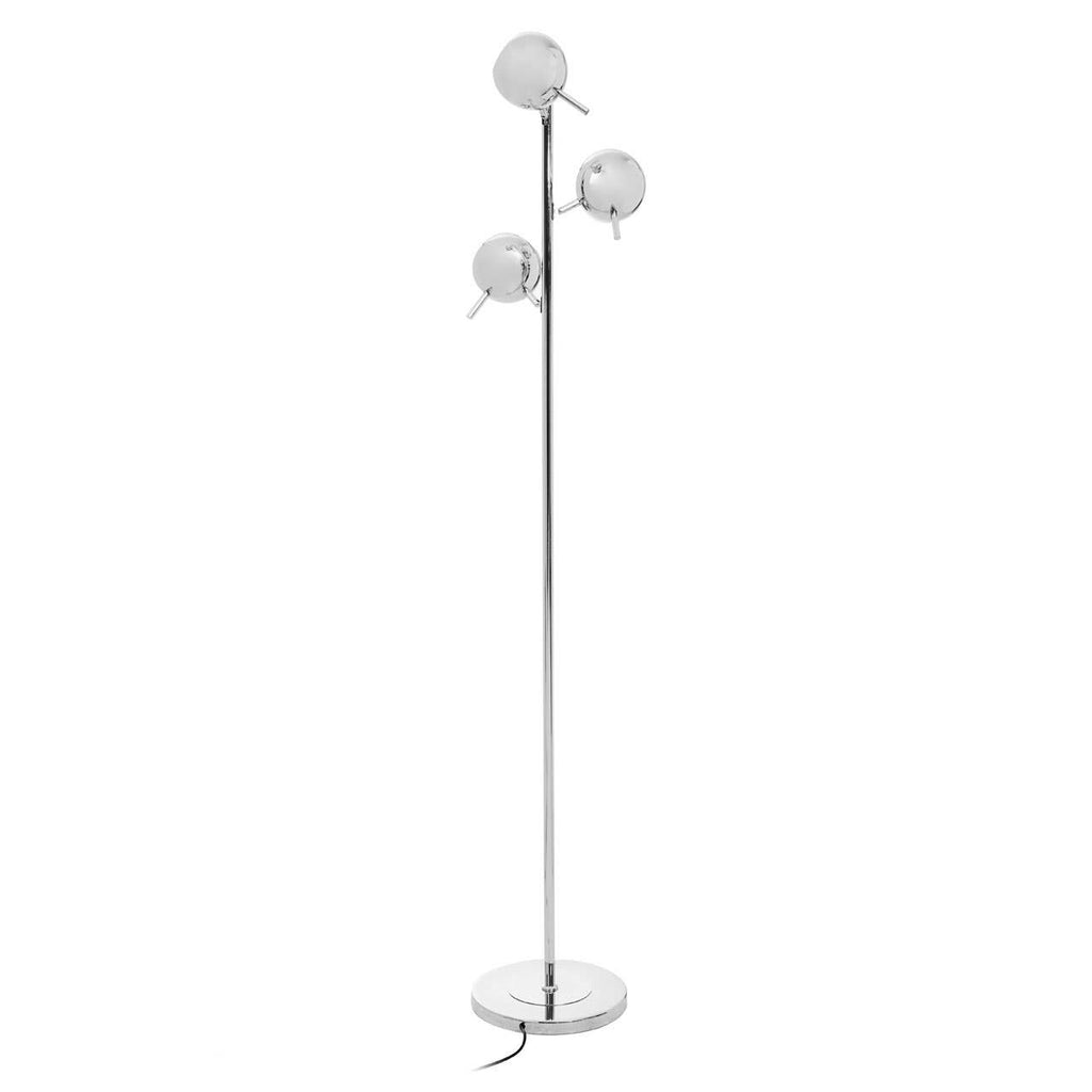 Tri-Light Chrome Floor Lamp