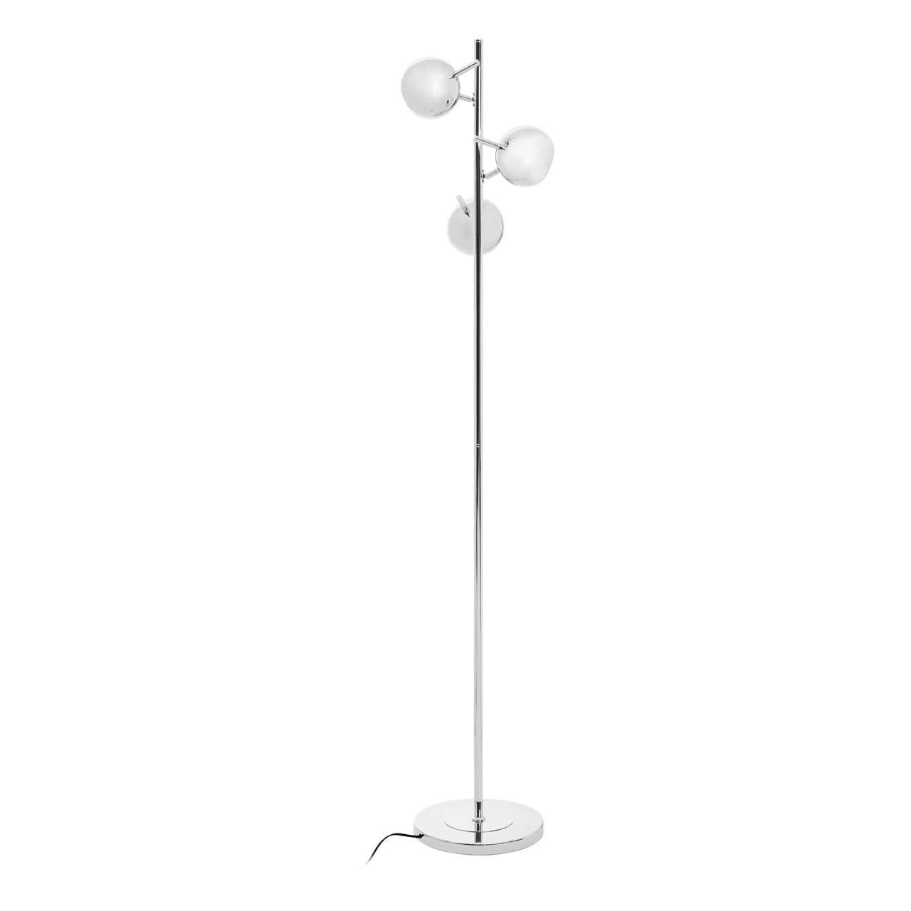 Tri-Light Chrome Floor Lamp