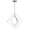 Sleek Chrome Geometric Pendant Light