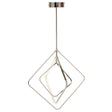 Sleek Chrome Geometric Pendant Light