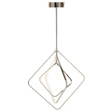 Sleek Chrome Geometric Pendant Light
