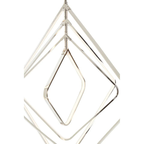 Geometric Chrome Pendant Light