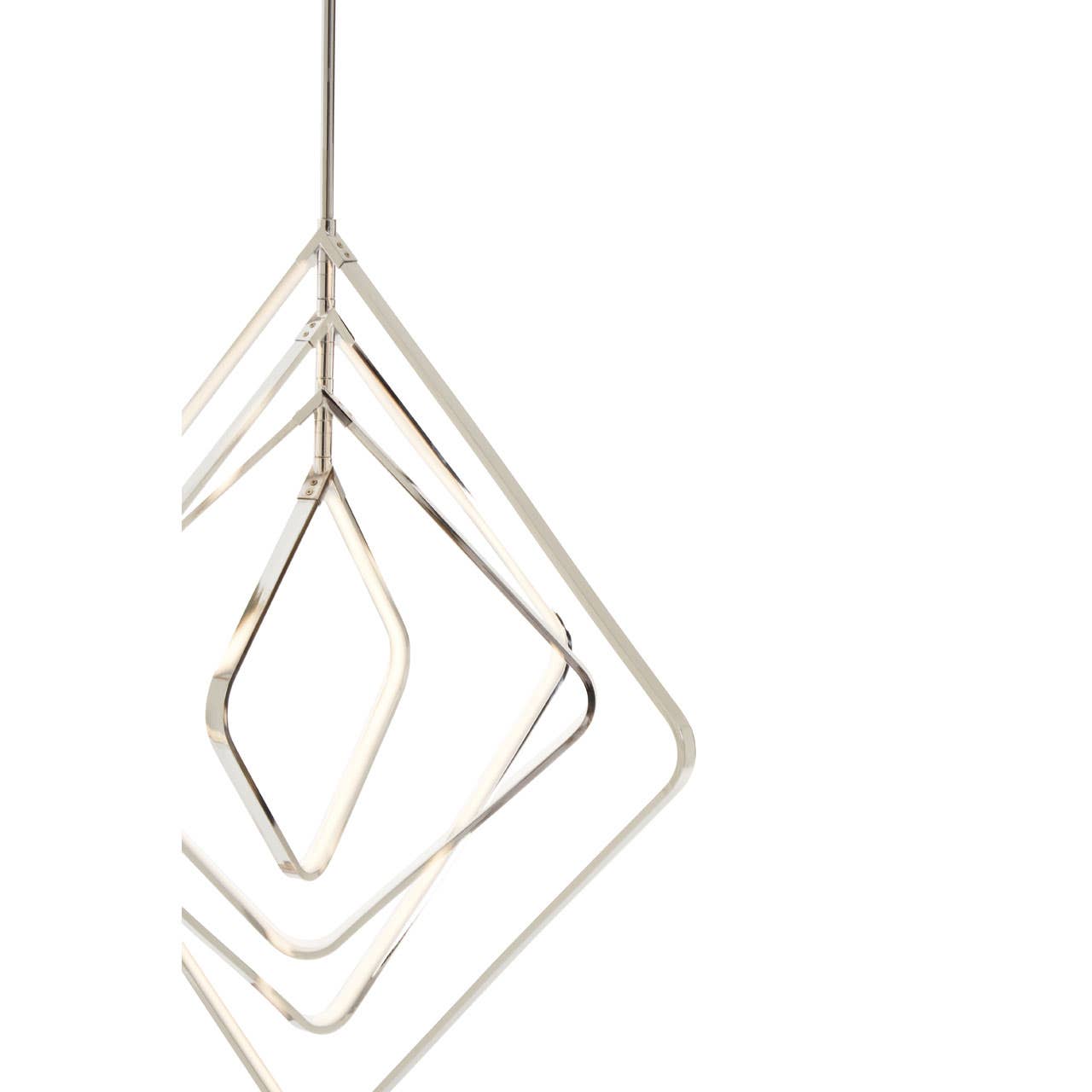 Geometric Chrome Pendant Light