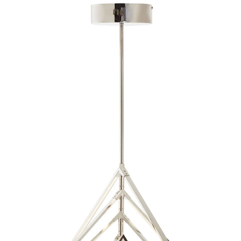 Geometric Chrome Pendant Light