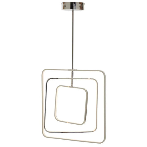 Geometric Chrome Pendant Lighting