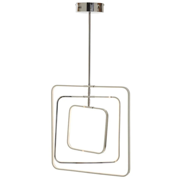 Geometric Chrome Pendant Lighting