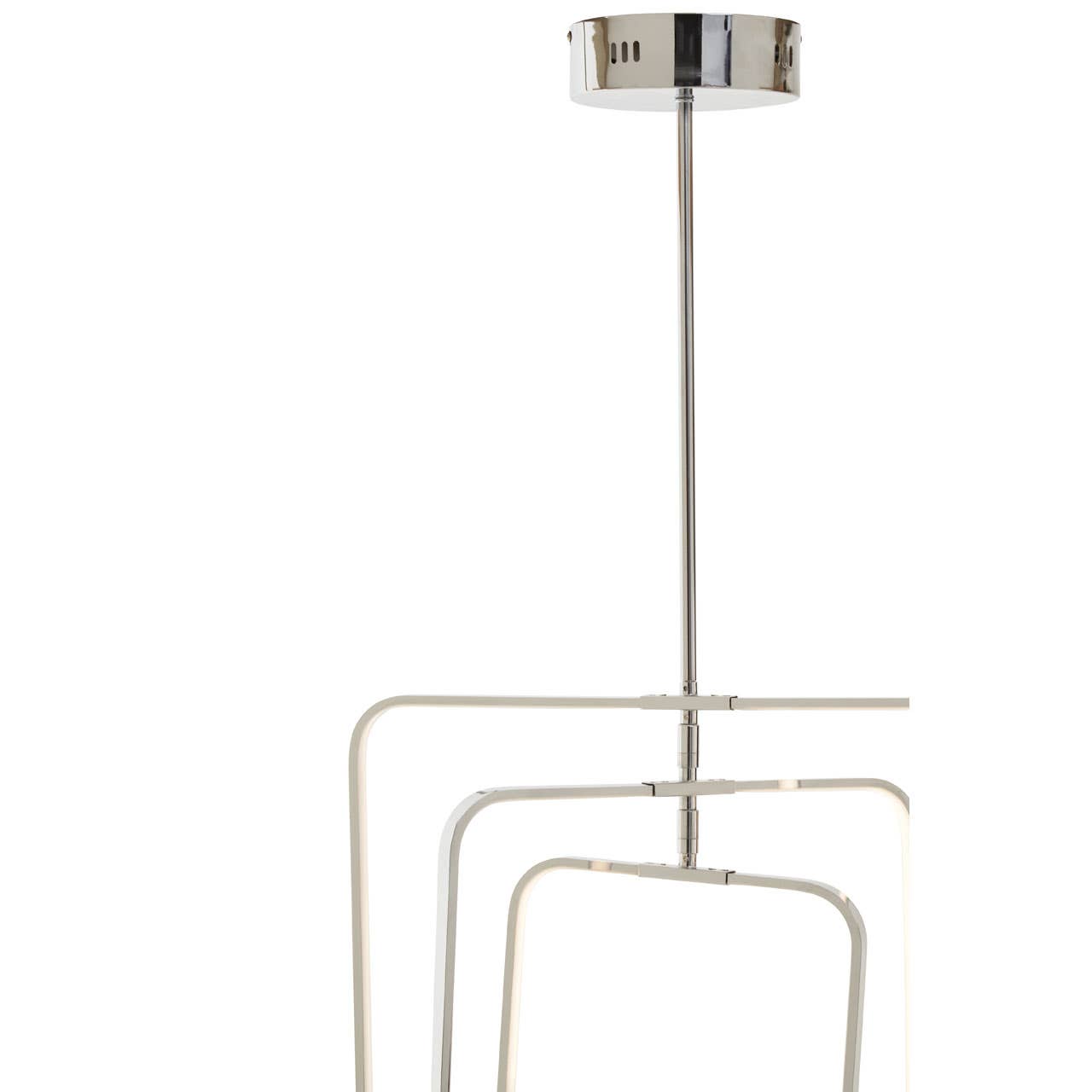 Geometric Chrome Pendant Lighting