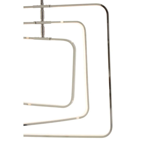 Geometric Chrome Pendant Lighting