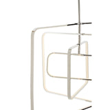 Sleek Chrome Rectangular Pendant Light