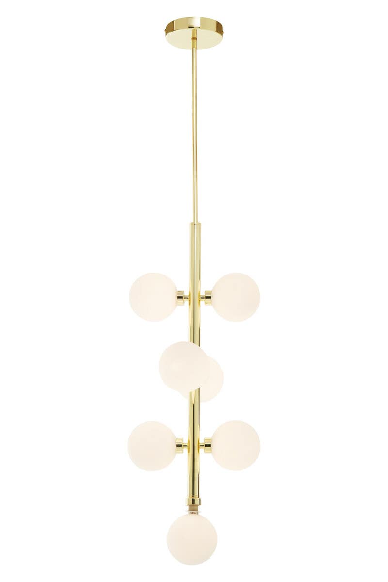 Glowing Glass Globe Pendant Light